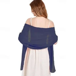 Shawls and Wraps Soft Chiffon Scarve Scarf For Evening Party Dresses Wedding Stole