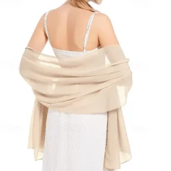 Shawls and Wraps Soft Chiffon Scarve Scarf For Evening Party Dresses Wedding Stole