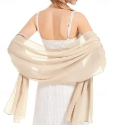 Shawls and Wraps Soft Chiffon Scarve Scarf For Evening Party Dresses Wedding Stole