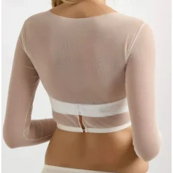 Shawls Bolero Pure Elegant Long Sleeve Tulle Wedding Wraps With Pure Color For Party Spring & Summer