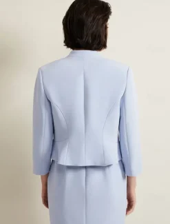 Sheath / Column Mother of the Bride Dress Elegant Simple Crew Neck Tea Length Crepe 3/4 Length Sleeve with Lace Solid Color