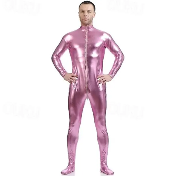 Shiny Zentai Suits Cosplay Costume Skin Suit Carnival Costume Full Body Suit Men's Women's Sex Sexy Costume Solid Colored Spandex Latex Costume for Halloween Adults'
