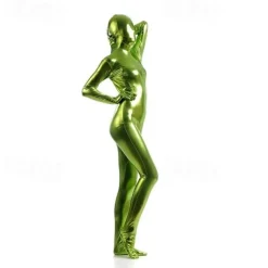 Shiny Zentai Suits Cosplay Costume Bodysuit Carnival Costume Full Body Suit Men's Women's Sexy Costume Solid Colored Spandex Latex Costume for Halloween