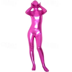 Shiny Zentai Suits Cosplay Costume Bodysuit Carnival Costume Full Body Suit Men's Women's Sexy Costume Solid Colored Spandex Latex Costume for Halloween