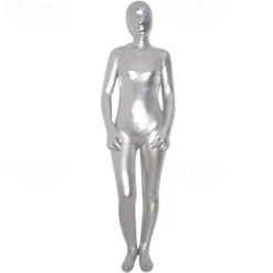 Shiny Zentai Suits Cosplay Costume Bodysuit Carnival Costume Full Body Suit Men's Women's Sexy Costume Solid Colored Spandex Latex Costume for Halloween