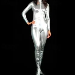 Shiny Zentai Suits Cosplay Costume Catsuit Carnival Costume Full Body Suit Women's Sexy Costume Solid Colored Spandex Costume for Christmas Halloween