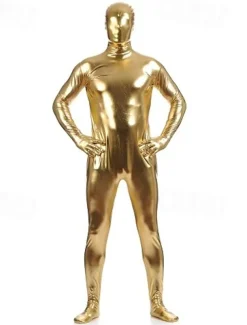 Shiny Zentai Suits Skin Suit Full Body Suit Carnival Costume Full Body Suit Men's Women's Sex Solid Colored Spandex Latex Costume for Halloween Masquerade Adults'