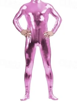 Shiny Zentai Suits Skin Suit Bodysuit Carnival Costume Full Body Suit Men's Women's Sex Solid Colored Spandex Latex Costume for Halloween Masquerade Adults'