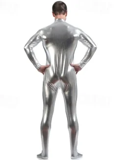 Shiny Zentai Suits Skin Suit Bodysuit Carnival Costume Full Body Suit Men's Women's Sex Solid Colored Spandex Latex Costume for Halloween Masquerade Adults'