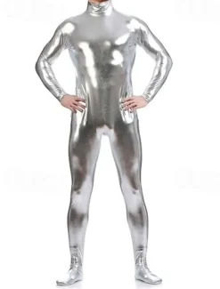 Shiny Zentai Suits Skin Suit Bodysuit Carnival Costume Full Body Suit Men's Women's Sex Solid Colored Spandex Latex Costume for Halloween Masquerade Adults'