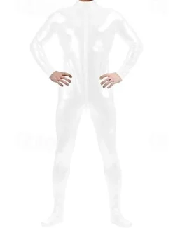 Shiny Zentai Suits Skin Suit Bodysuit Carnival Costume Full Body Suit Men's Women's Sex Solid Colored Spandex Latex Costume for Halloween Masquerade Adults'