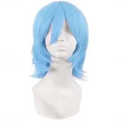 Short Cosplay Wolf Tail Synthetic Side Bangs Party Wig Halloween Cosplay Party Wigs