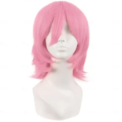Short Cosplay Wolf Tail Synthetic Side Bangs Party Wig Halloween Cosplay Party Wigs