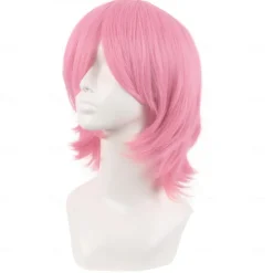 Short Cosplay Wolf Tail Synthetic Side Bangs Party Wig Halloween Cosplay Party Wigs