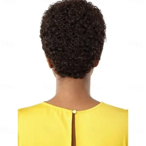 Short Curly Human Hair Wigs for Women 100% Brazilian Virgin Short Human Hair Pixie Cut Wigs Short bob Curly Non Lace Human Hair Wigs