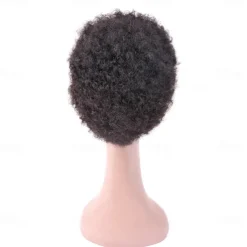 Short Curly Human Hair Wig Afro Kinky Curly African Style For Black Women Non Lace Remy Curly Wig Full Machine Made Wig