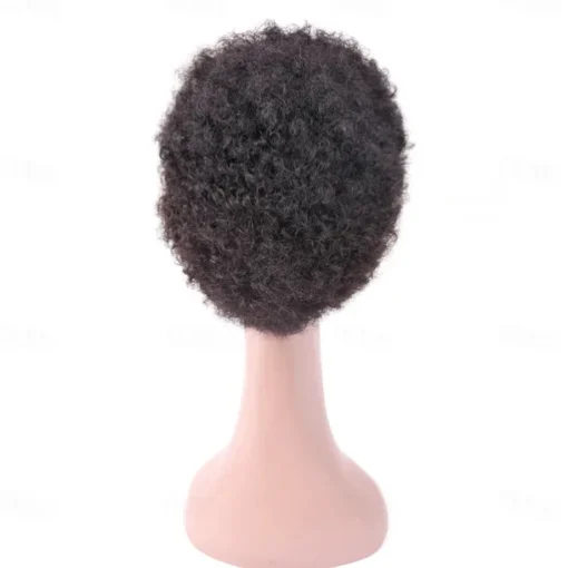 Short Curly Human Hair Wig Afro Kinky Curly African Style For Black Women Non Lace Remy Curly Wig Full Machine Made Wig