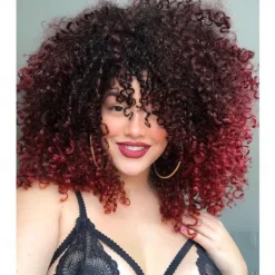 Short Curly Wig Afro Curly Wigs Kinky Curly Hair Wig Synthetic Afro Wigs for Black Women