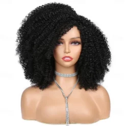 Short Curly Wig Afro Curly Wigs Kinky Curly Hair Wig Synthetic Afro Wigs for Black Women