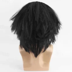 Short Fluffy Synthetic Hair Red Clown Horror Halloween Cosplay Wigs for Men Adult