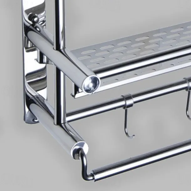 Shower Caddy Wall Mounted Towel Rack Bathroom Storage Shelf 3 Tier Shower Room Storage Shelf Stainless Steel Rack Bathroom Storage Rack