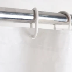 Shower Curtain PEVA Waterproof Mildew Resistant Bathroom Curtains with Hooks Easy Installation Quick-Drying 180cm*180cm(70