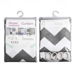 Shower Curtain PEVA Waterproof Mildew Resistant Bathroom Curtains with Hooks Easy Installation Quick-Drying 180cm*180cm(70