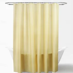 Shower Curtain PEVA Waterproof Mildew Resistant Bathroom Curtains with Hooks Easy Installation Quick-Drying 180cm*180cm(70