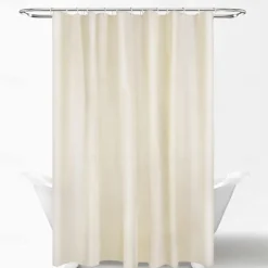 Shower Curtain PEVA Waterproof Mildew Resistant Bathroom Curtains with Hooks Easy Installation Quick-Drying 180cm*180cm(70