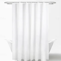 Shower Curtain PEVA Waterproof Mildew Resistant Bathroom Curtains with Hooks Easy Installation Quick-Drying 180cm*180cm(70