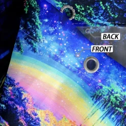 Shower Curtain with Hooks 180cm*180cm(70