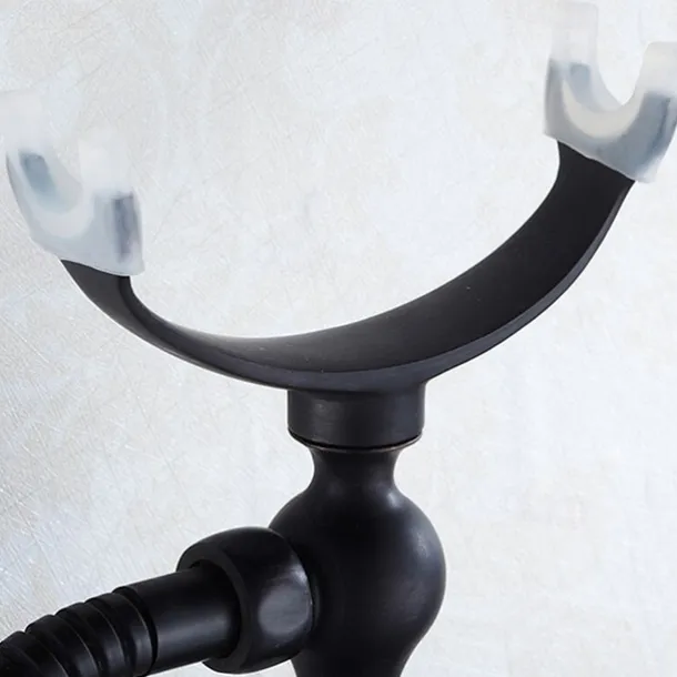 Shower Faucet Set - Rainfall Shower Vintage Style Electroplated Mount Outside Ceramic Valve Bath Shower Mixer Taps