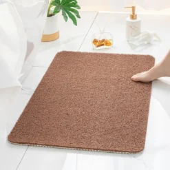 Shower Mat for Inside Shower, Loofah Bath Mat Non Slip Anti Mould Antibacterial Soft PVC Bathtub Mat for Bathroom Wet Shower Areas
