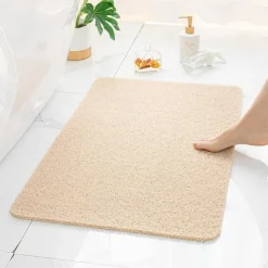 Shower Mat for Inside Shower, Loofah Bath Mat Non Slip Anti Mould Antibacterial Soft PVC Bathtub Mat for Bathroom Wet Shower Areas