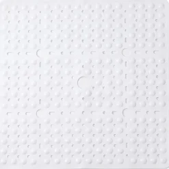 Shower Mats Rubber Shower Mat with Drain Hole - Non-Slip Bathtub Mat for Bathroom, Anti-Mildew, Quick-Drying, Comfortable and Safe for Kids and Elderly