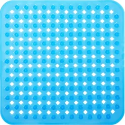Shower Mats with Drain Hole - Non-Slip Bathtub Mat for Bathroom, Anti-Mildew, Quick-Drying, Comfortable and Safe for Kids and Elderly