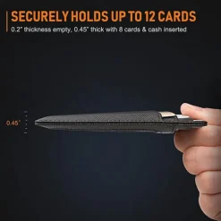 2-Side Leather Card Holder RFID Blocking Wallet Men Brand Business ID Credit Card Holder Fashion Slim Card Purse