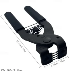 Silent Leather Punching Tool with 2/4 Teeth - Diamond-Shaped Carbon Steel Mute Pliers for Belts, Wallets, Saddles, and Fabric - Precision Cutting for DIY Crafts, Saddle Making, and Home Projects