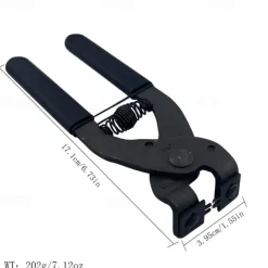 Silent Leather Punching Tool with 2/4 Teeth - Diamond-Shaped Carbon Steel Mute Pliers for Belts, Wallets, Saddles, and Fabric - Precision Cutting for DIY Crafts, Saddle Making, and Home Projects