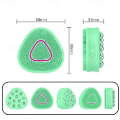Silicone cleaning ball massage high frequency vibration electric facial cleanser