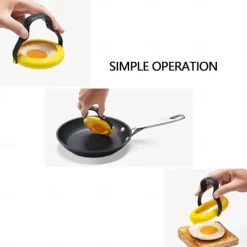 Silicone Egg Rings for Frying, Lightweight Silicone Egg Mold, Premium Fried Egg Rings for Nonstick Frying, Egg Rings for Egg Mcmuffins, for Breakfast Sandwich Fried Eggs, Perfectly Shaped Egg Cooker