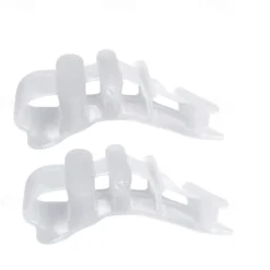 Silicone Thong Sandal Toe Flip Big Toe Spreader Cushion Bunion Pads Hard Silicone Toe Finger Separator 4 Hole Hallux Valgus Orthopedic Spacers Bunion Overlapping Hammer Foot Corrector