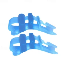 Silicone Thong Sandal Toe Flip Big Toe Spreader Cushion Bunion Pads Hard Silicone Toe Finger Separator 4 Hole Hallux Valgus Orthopedic Spacers Bunion Overlapping Hammer Foot Corrector