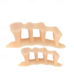 Silicone Thong Sandal Toe Flip Big Toe Spreader Cushion Bunion Pads Hard Silicone Toe Finger Separator 3 Hole Hallux Valgus Orthopedic Spacers Bunion Overlapping Hammer Foot Corrector