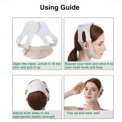Silicone V Shape Bandage Face Lift Up Slimming Mask Belt Anti Wrinkle Reduce Double Chin Band V Face Chin Cheek Strap