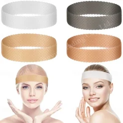 Silicone Wig Headband Transparent Silicone Wig Hair Bands Non-Slip Silicone Headband with Wig Net Cap and Edge Brush for Women Unisex