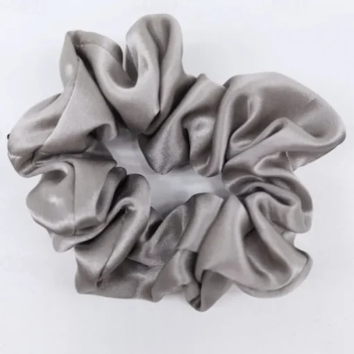 Silk Hair Scrunchies Ties for Frizz & Breakage Prevention, 100% Mulberry, No Damage, Elastic Ponytail Holders, 1Pc
