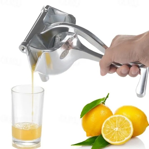 Silver Metal Manual Juicer Fruit Squeezer Juice Lemon Orange Press Household Multifunctional Kitchen Drinkware Supplies