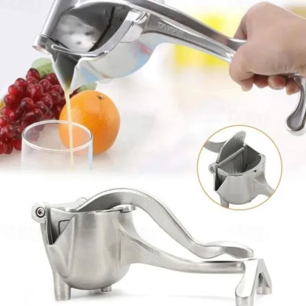 Silver Metal Manual Juicer Fruit Squeezer Juice Lemon Orange Press Household Multifunctional Kitchen Drinkware Supplies