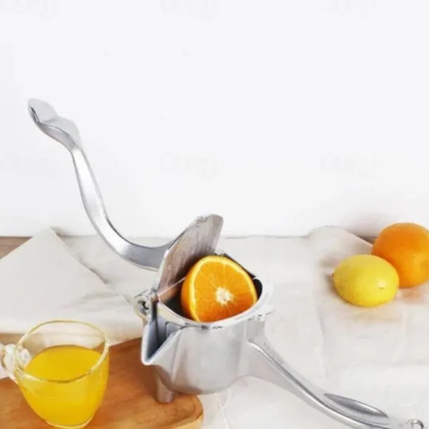 Silver Metal Manual Juicer Fruit Squeezer Juice Lemon Orange Press Household Multifunctional Kitchen Drinkware Supplies